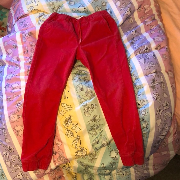 Girls red Levi’s Jogger pants size 6X (6-7) - Picture 1 of 3